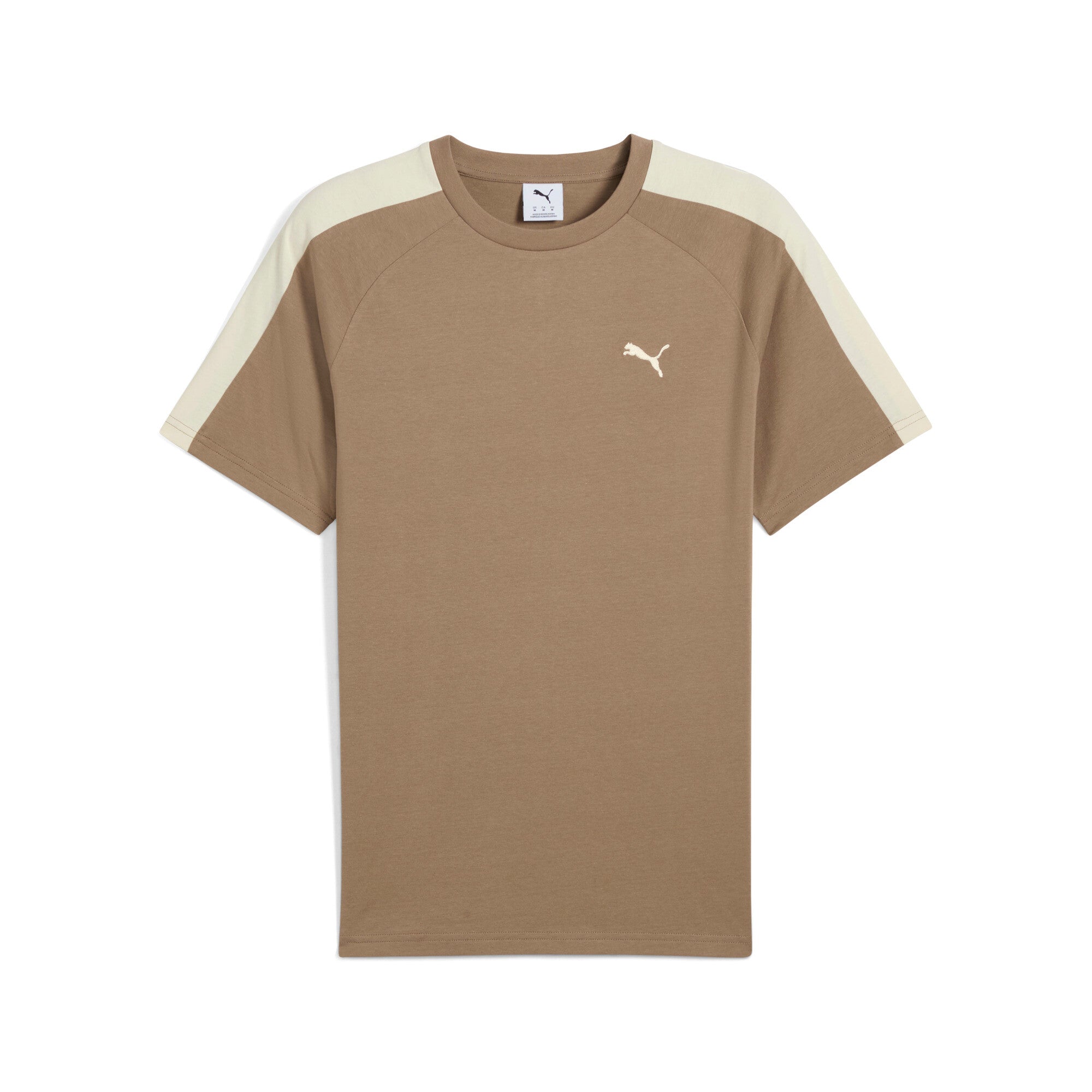 Puma T7 tee in totally taupe - Front View