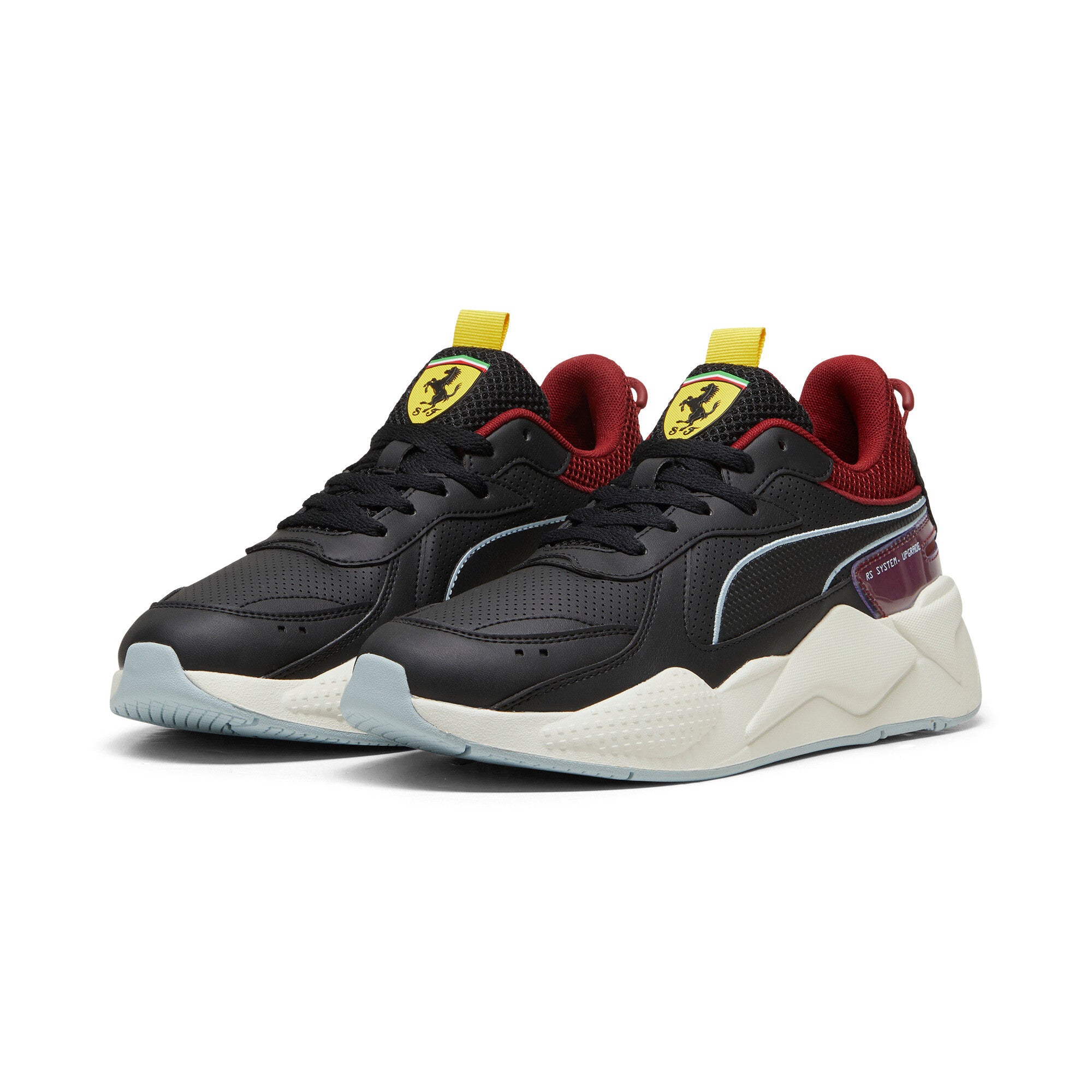 Puma scuderia Ferrari RS-X sneakers in black and intense red - Front View