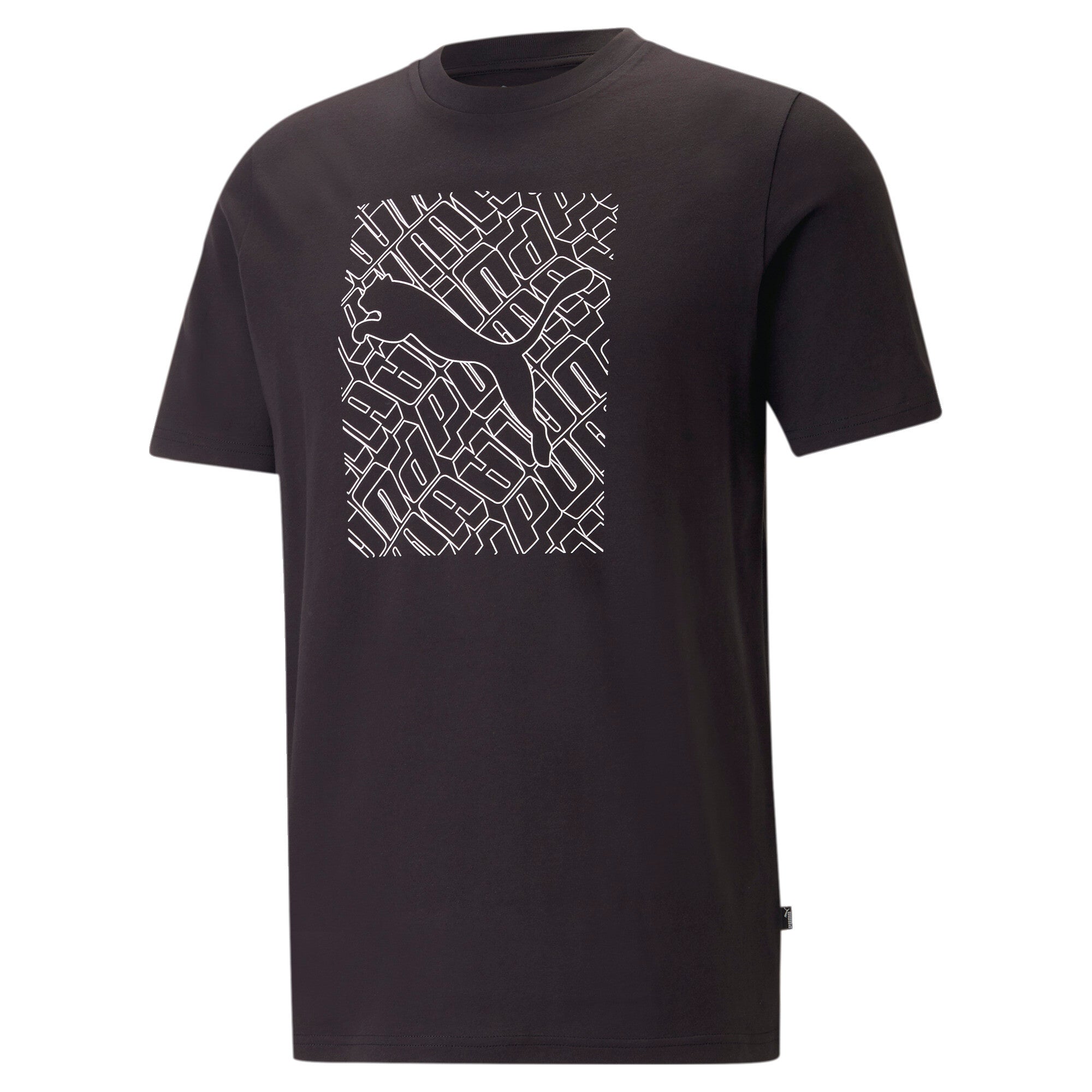Puma graphics cat tee men in black - Front View