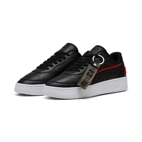PUMA F1® ca match sneakers in black and pop red