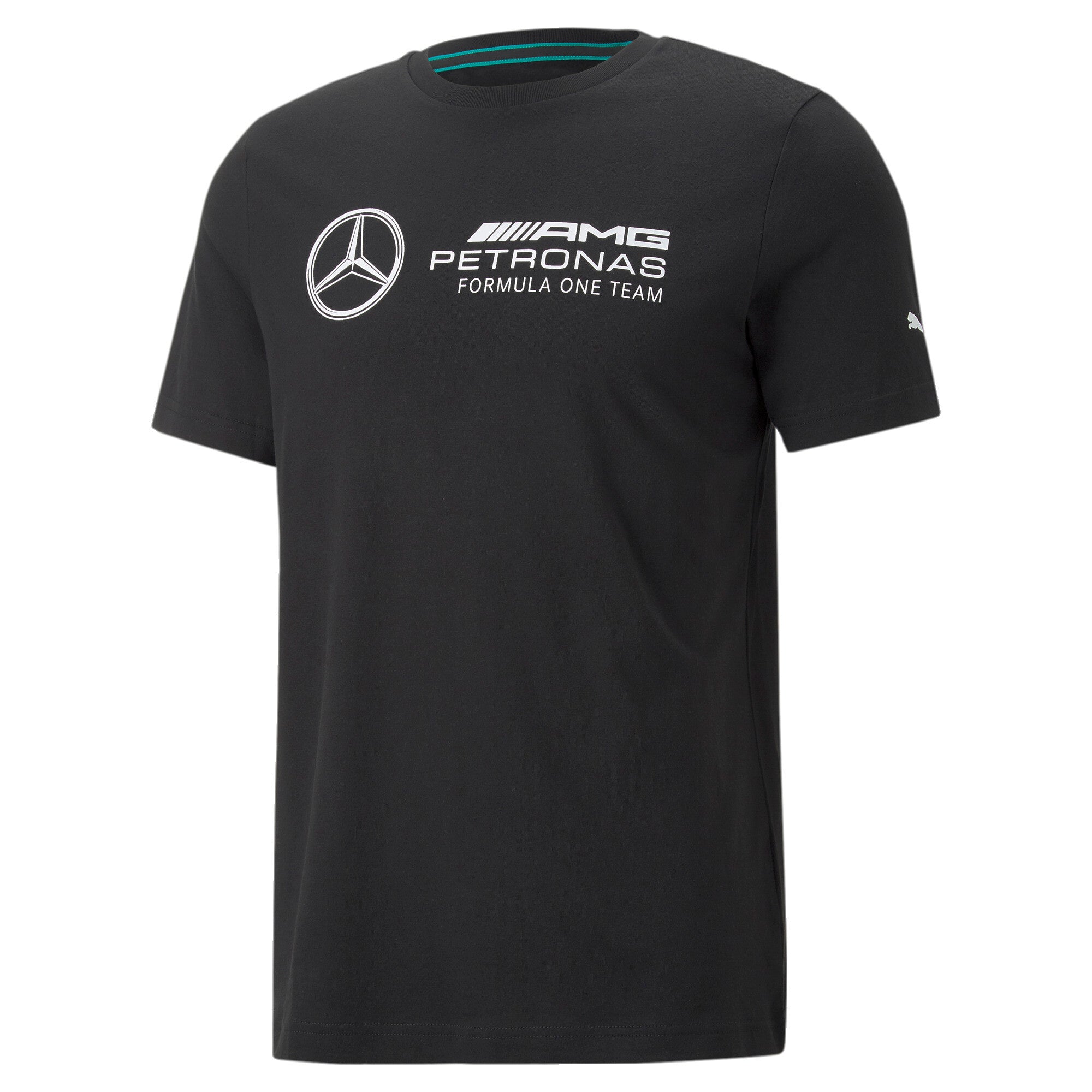 Puma mercedes-amg petronas motorsport f1 essentials logo tee men in black - Front View