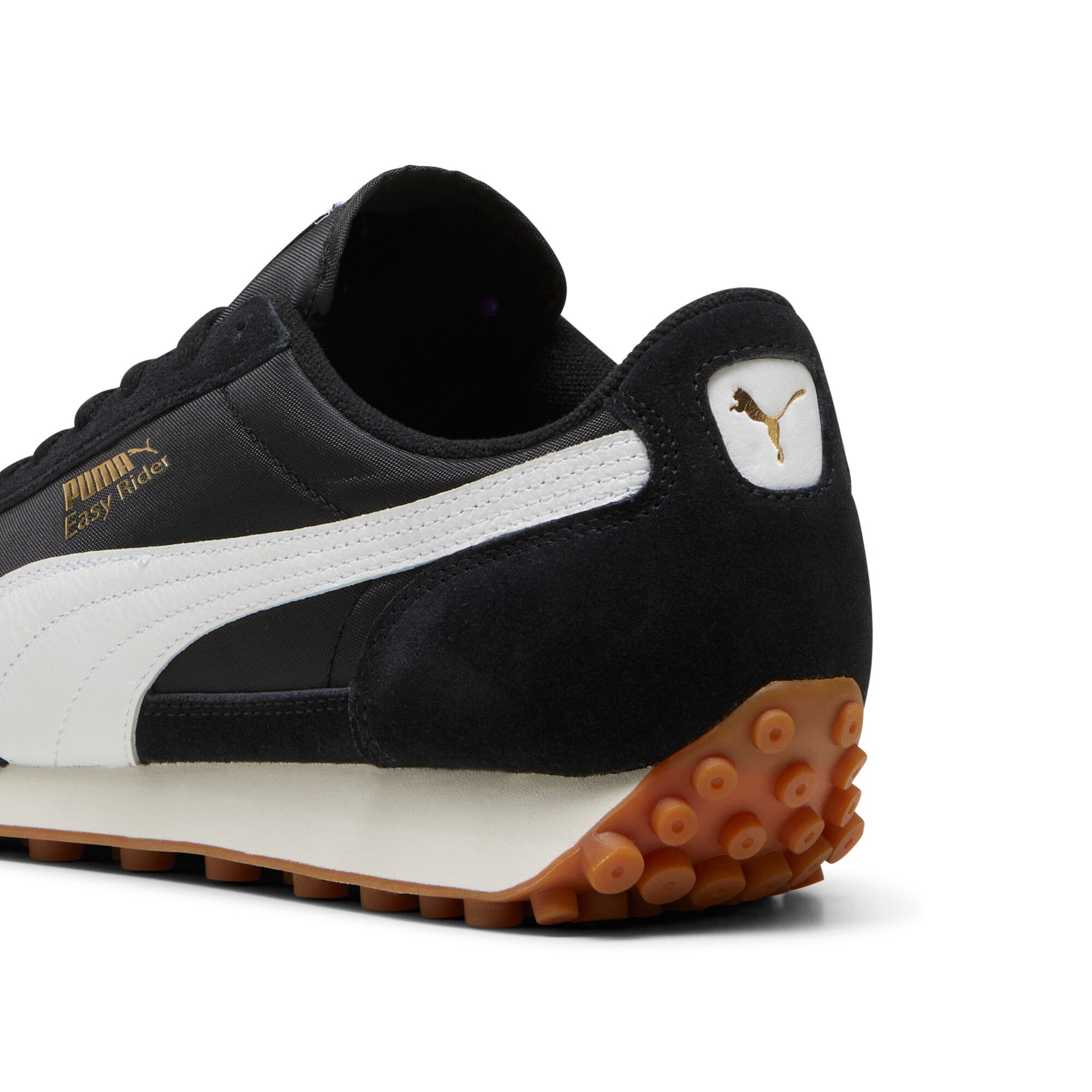 Puma easy rider vintage sneakers in black - Back View