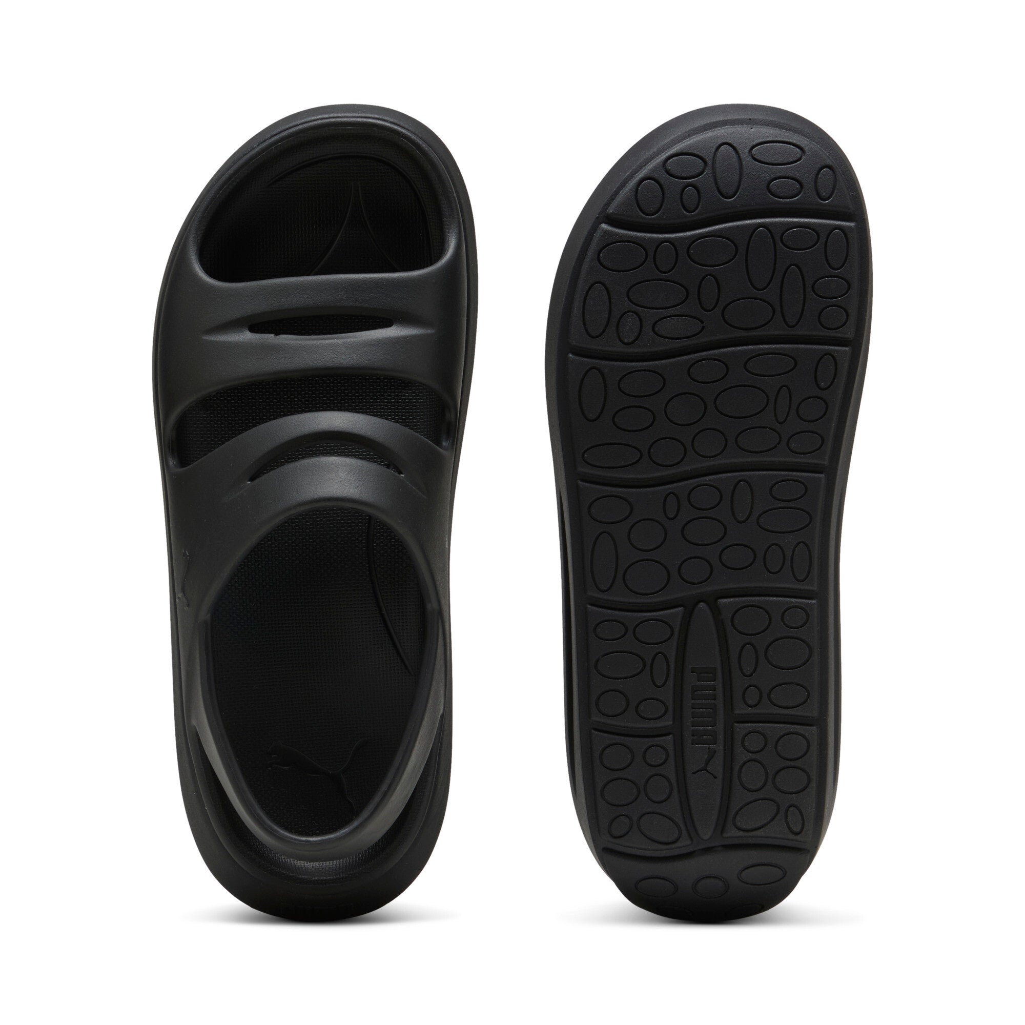 Puma flatter sandals in black - Side View 02