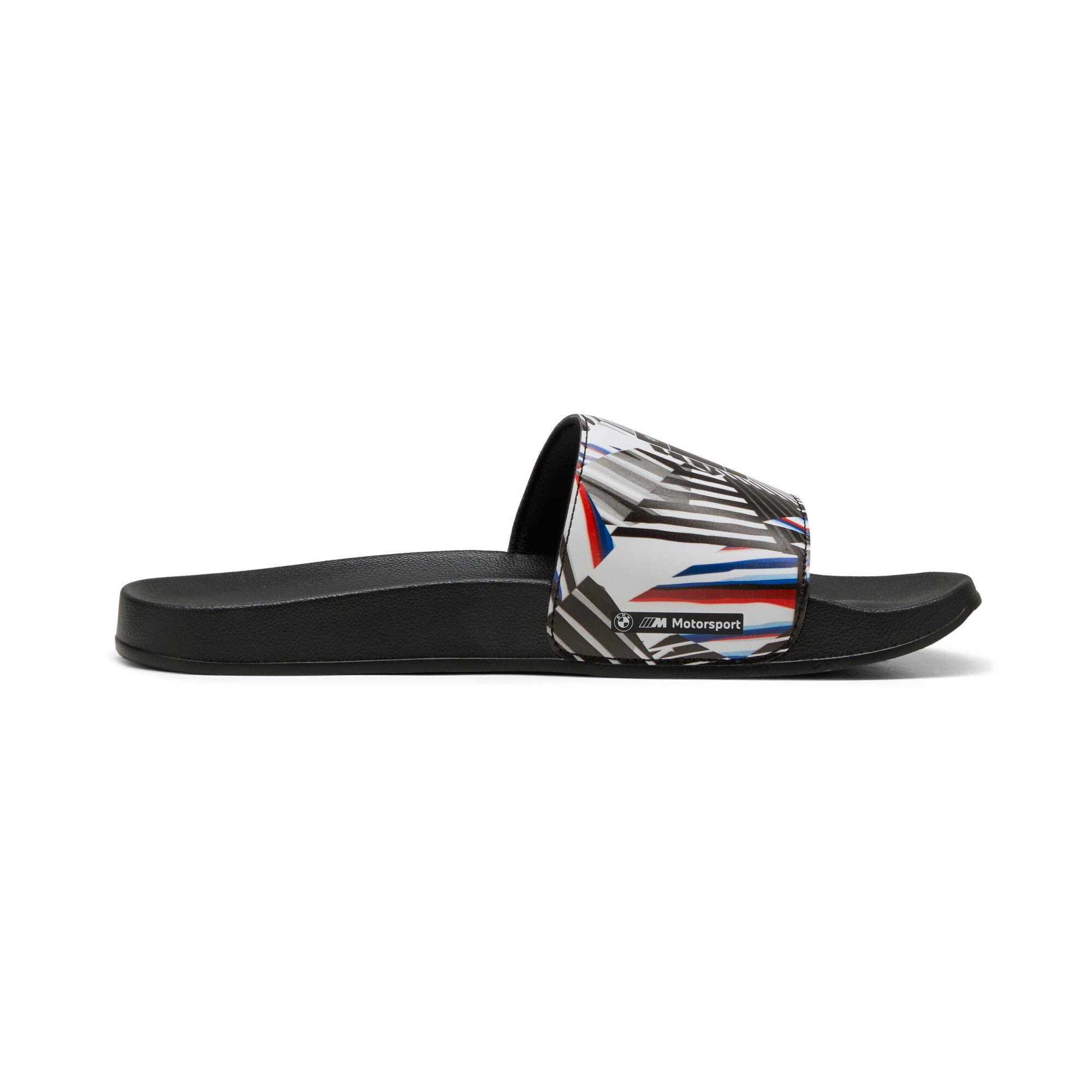 Puma BMW M motorsport leadcat 2.0 graphic slides in black - Side View 03