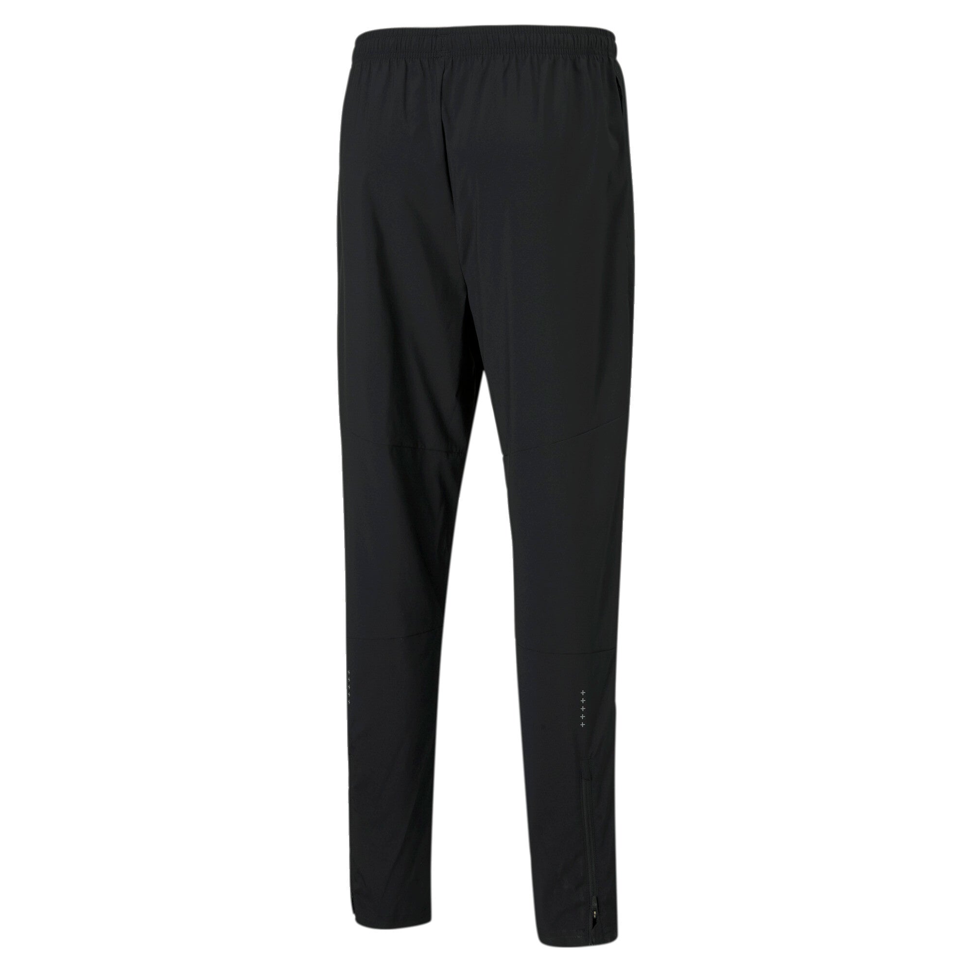 Puma favourite tapered men's running pants in black - Back View