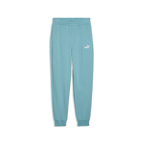 PUMA ESS small no. 1 logo comfort high-waist sweatpants women in baltic sea blue