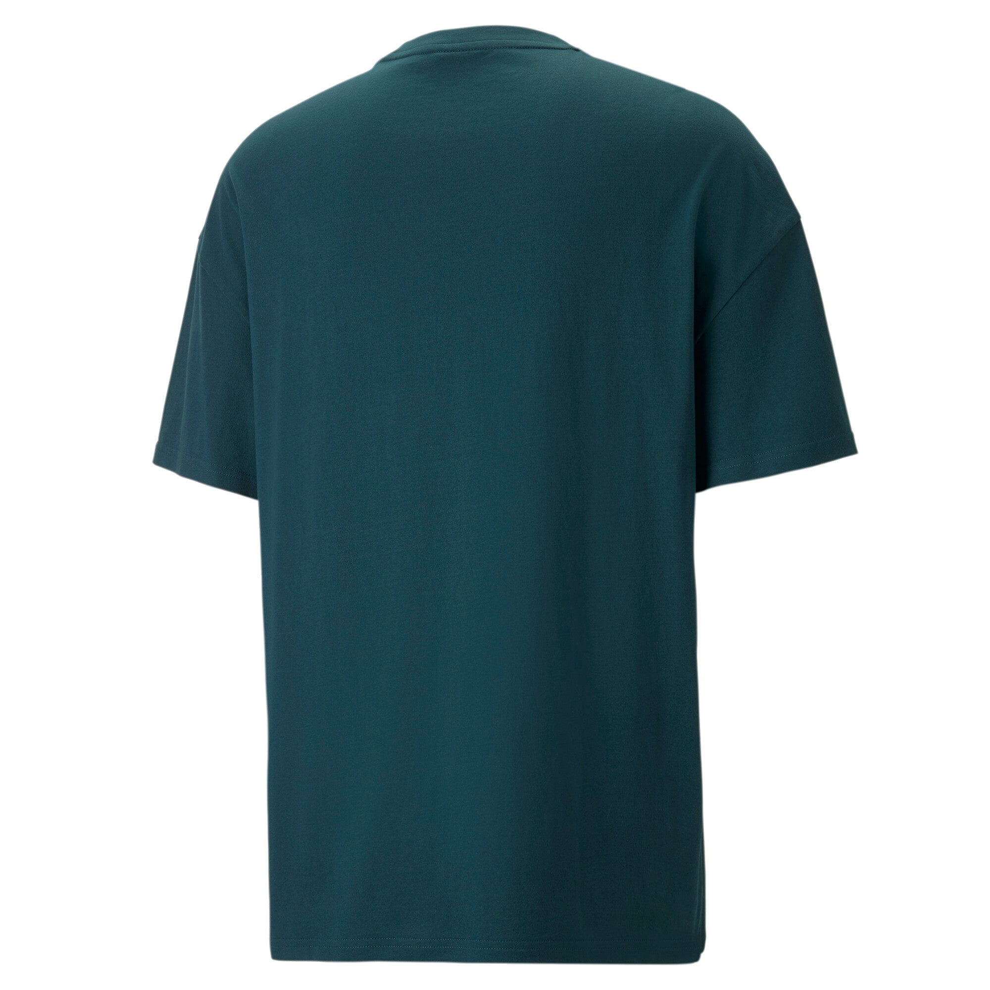 Puma classics oversized tee men in green - Back View