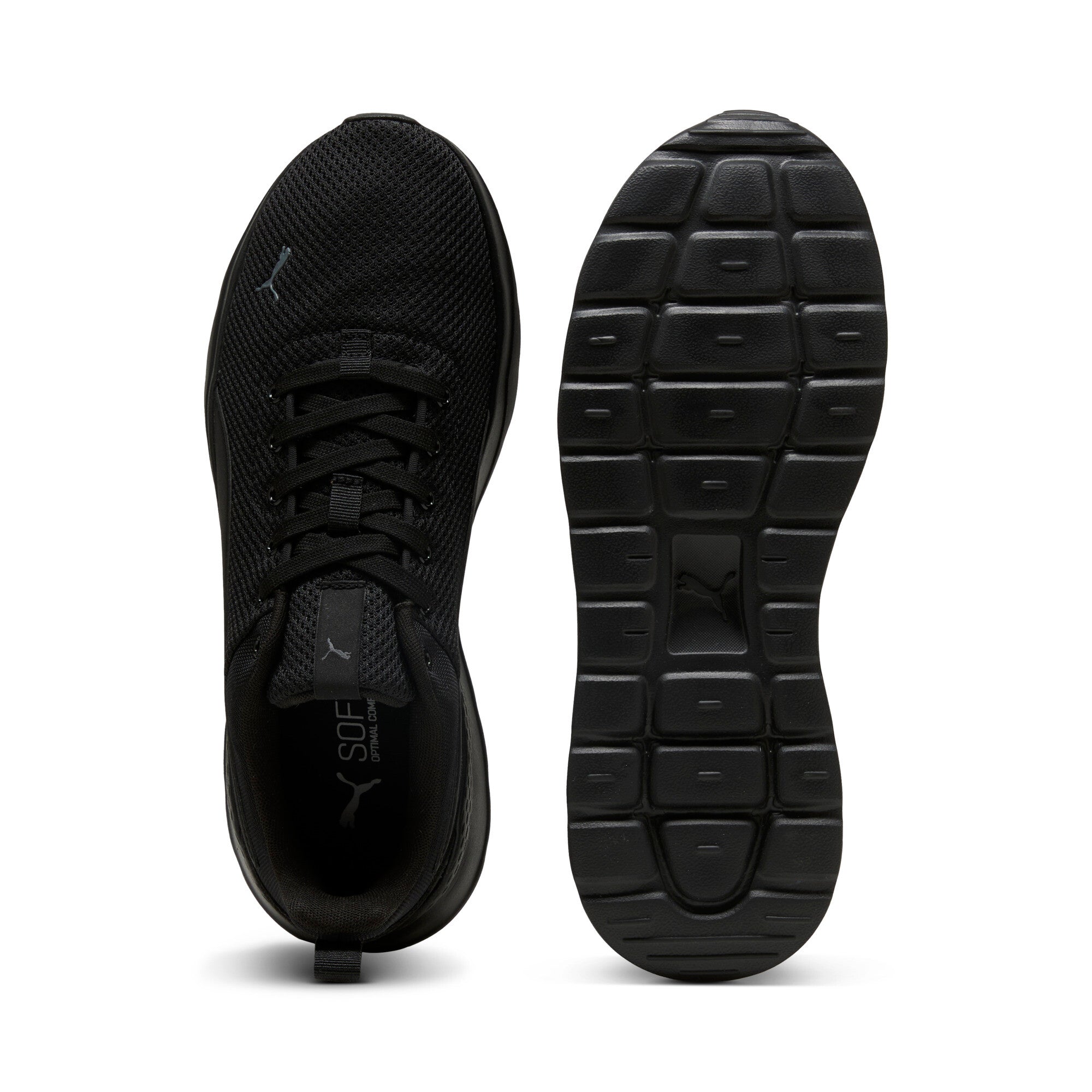 Puma anzarun lite trainers in black and black - Side View 02