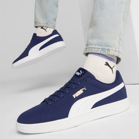 PUMA smash 3.0 buck sneakers in blue