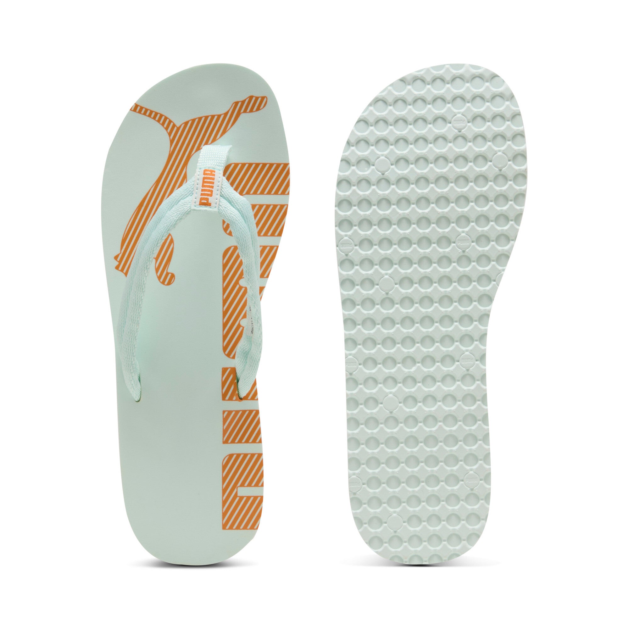 Puma epic flip v2 sandals in peaceful blue and dark poppy - Side View 01