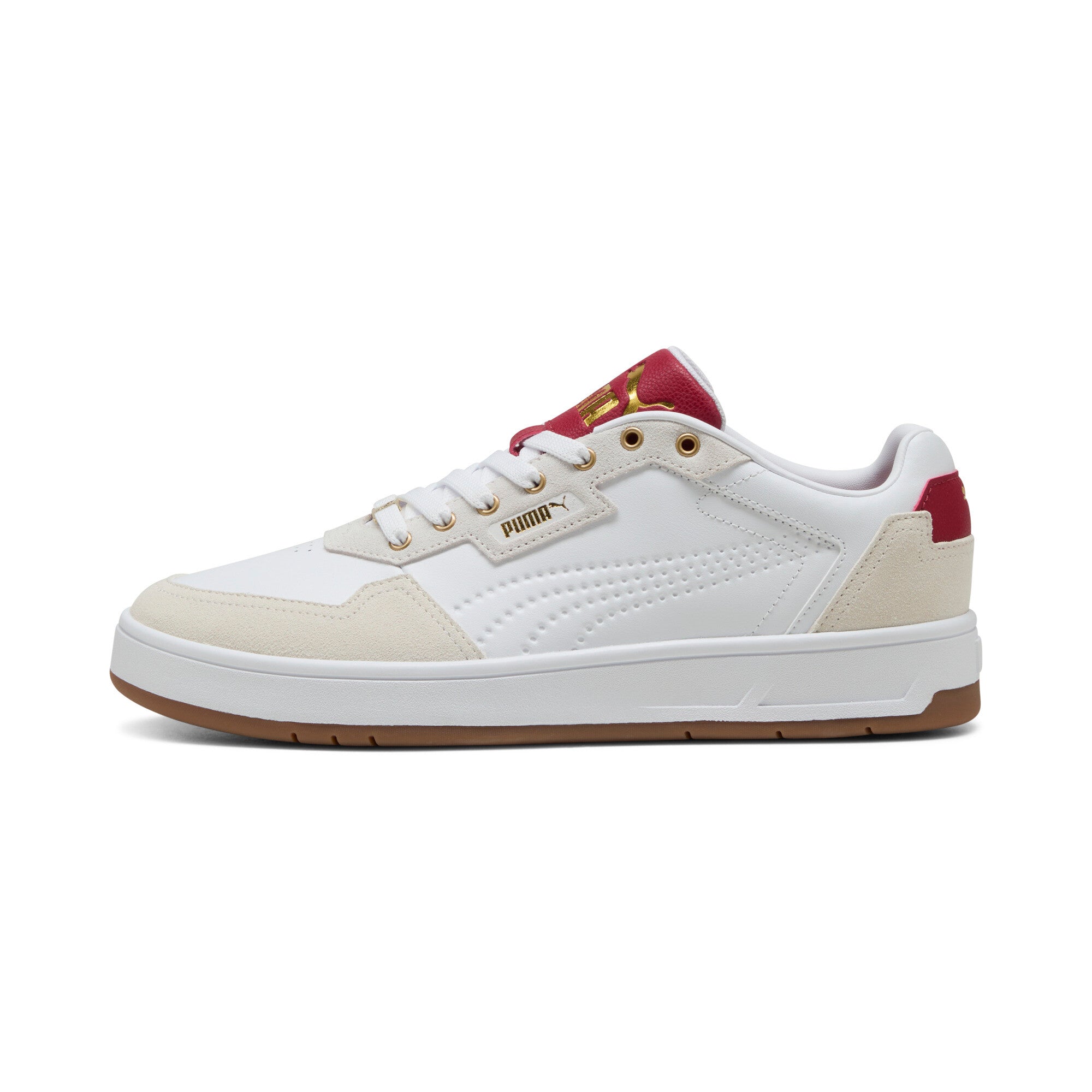 Puma court classic lux SD sneakers in white and alpine s - Side View 01