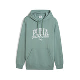 Puma class hoodie in green moon - Front View
