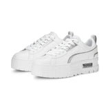 Puma mayze ut metallic sneakers in white - Front View