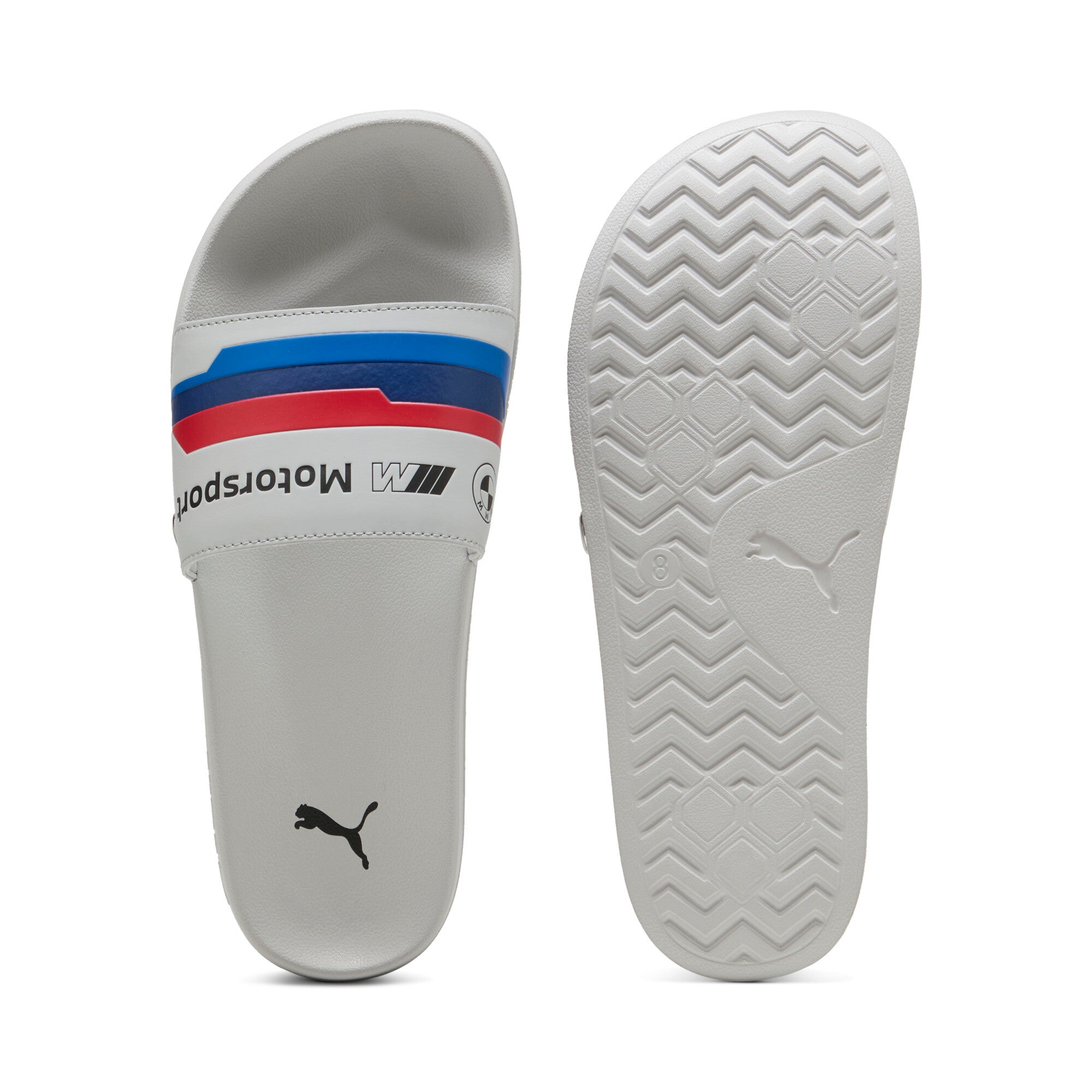 Puma swimming BMW M motorsport logo leadcat 2.0 slides in black - Side View 01