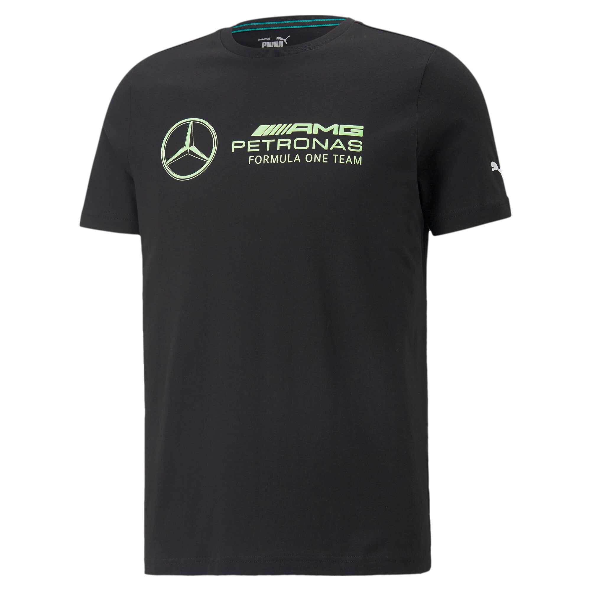 Puma mercedes-amg petronas motorsport f1 logo tee men in black - Front View