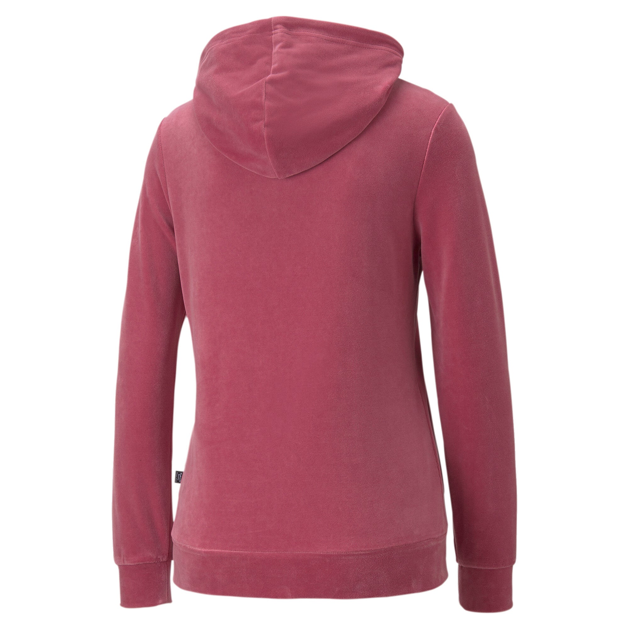 Puma essentials+ velour hoodie women in black - Back View