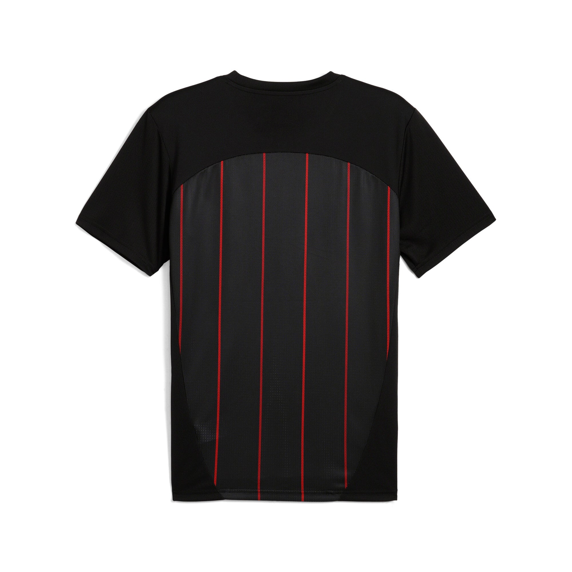 Puma AC Milan pre-match jersey in black and for all time red - Back View
