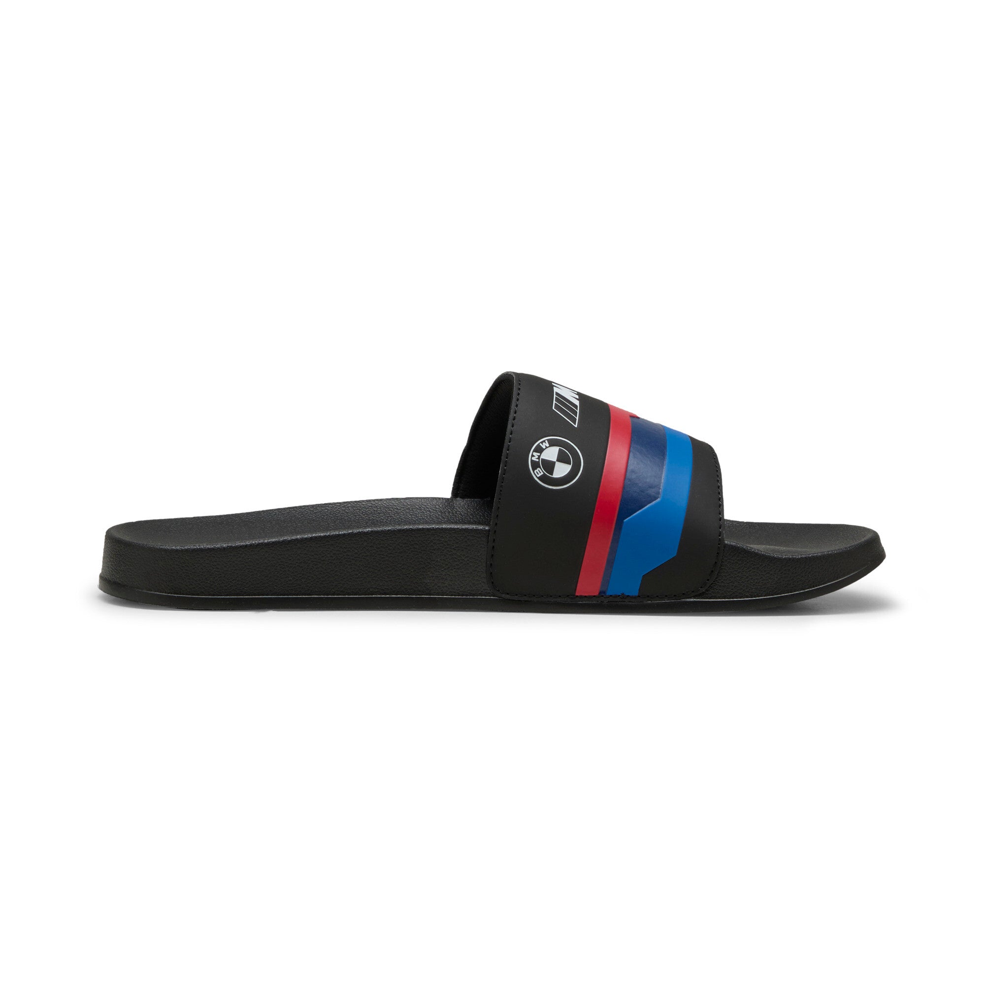 Puma BMW M motorsport logo leadcat 2.0 slides in black - Side View 03