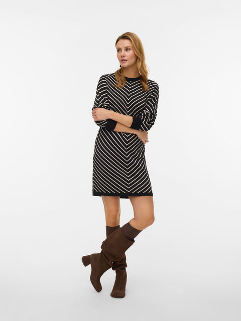 VERO MODA VMHOLLYREM v-neck dress in winetasting