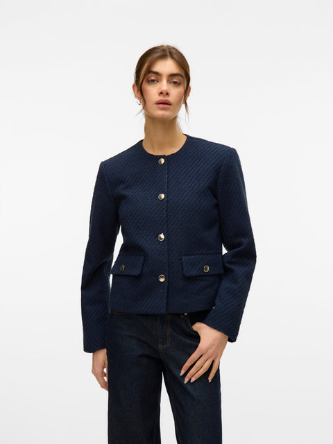 VERO MODA VMDIANA short jacket in navy blazer
