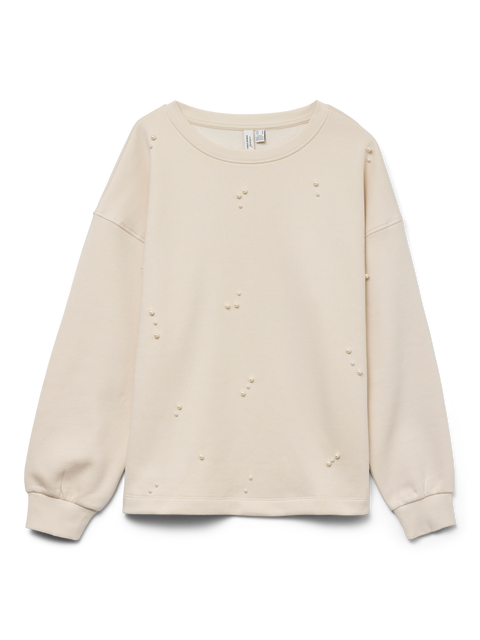 VERO MODA VMFATILDA sweatshirt in birch pearls