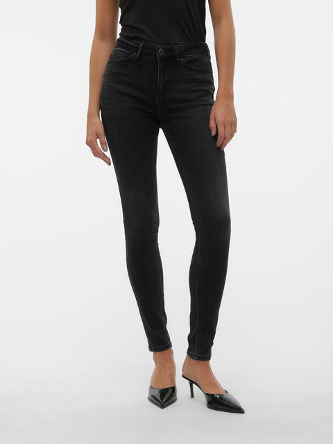 VERO MODA VMFLASH skinny jeans in black denim