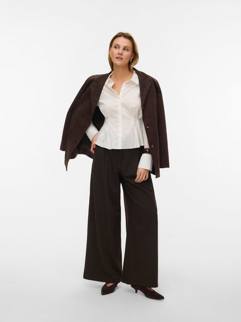 VERO MODA VMFRIBA cuff top in snow white