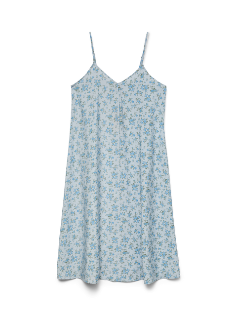 VERO MODA VMJOSIE calf singlet dress in cashmere blue