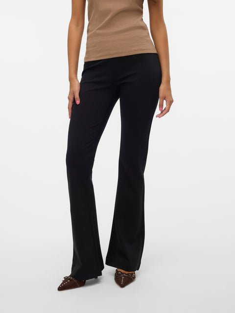 VERO MODA VMKAMMA flared jersey pant in black