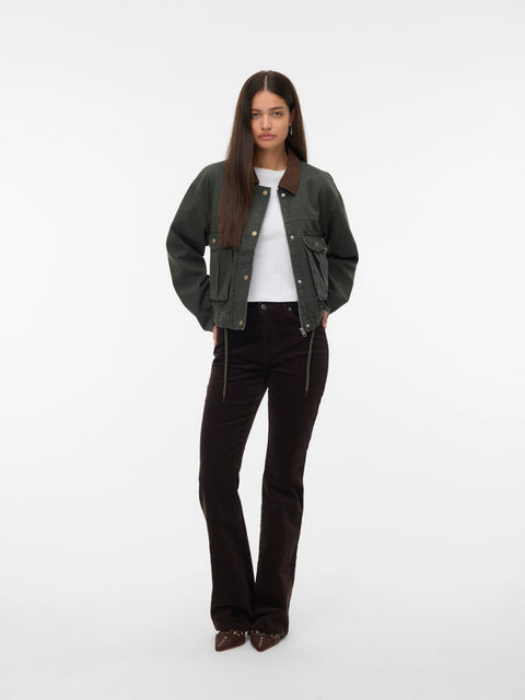 VERO MODA VMSAYLOR denim jacket in grape leaf
