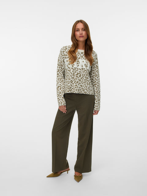 VERO MODA VMTRES bien o-neck pullover in birch
