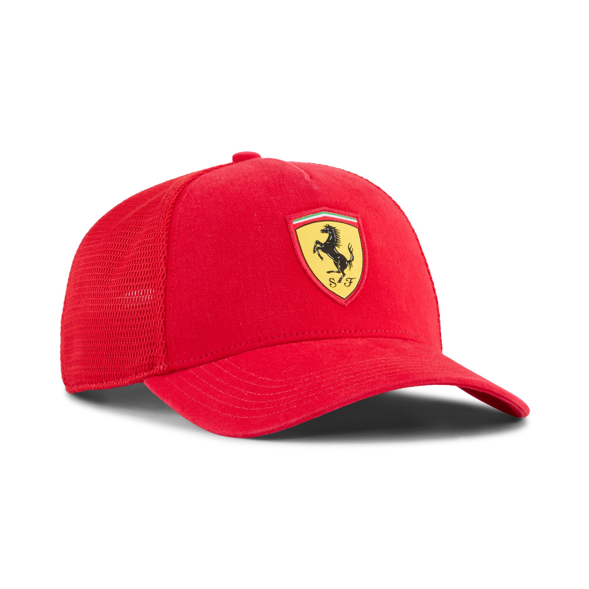 PUMA scuderia ferrari trucker cap in rosso corsa