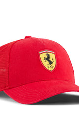 PUMA scuderia ferrari trucker cap in rosso corsa
