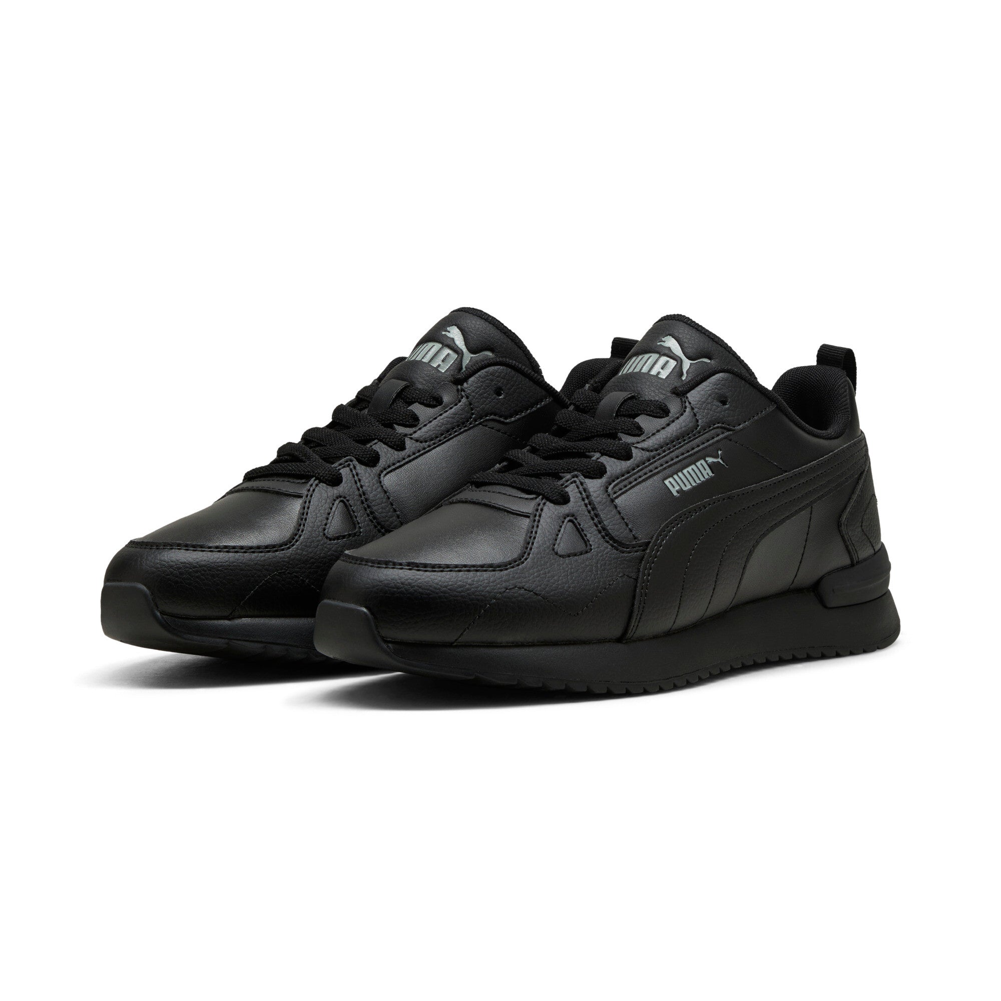 PUMA R78 cyclone sneakers unisex in black and smokey gray