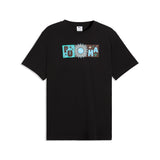 PUMA sunset drive graphic tee men in black