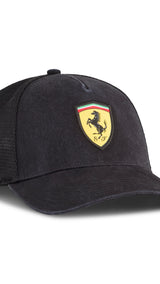 PUMA scuderia ferrari trucker cap in black
