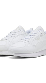 PUMA R78 cyclone sneakers unisex in white and cool light gray