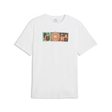 PUMA sunset drive graphic tee men in white