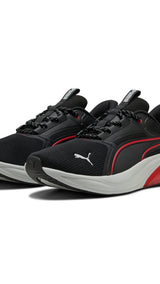 PUMA cell thrill dash sneakers unisex in black and for all time red