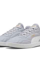 PUMA club II indoor sneakers unisex in vibrant silver and white