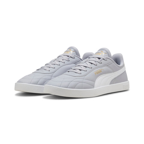 PUMA club II indoor sneakers unisex in vibrant silver and white