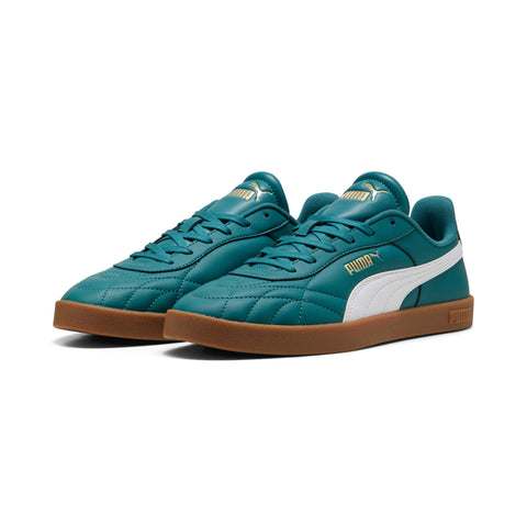 PUMA club II indoor sneakers unisex in emerald ice and white