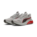 PUMA cell thrill dash sneakers unisex in gray echo and for all time red