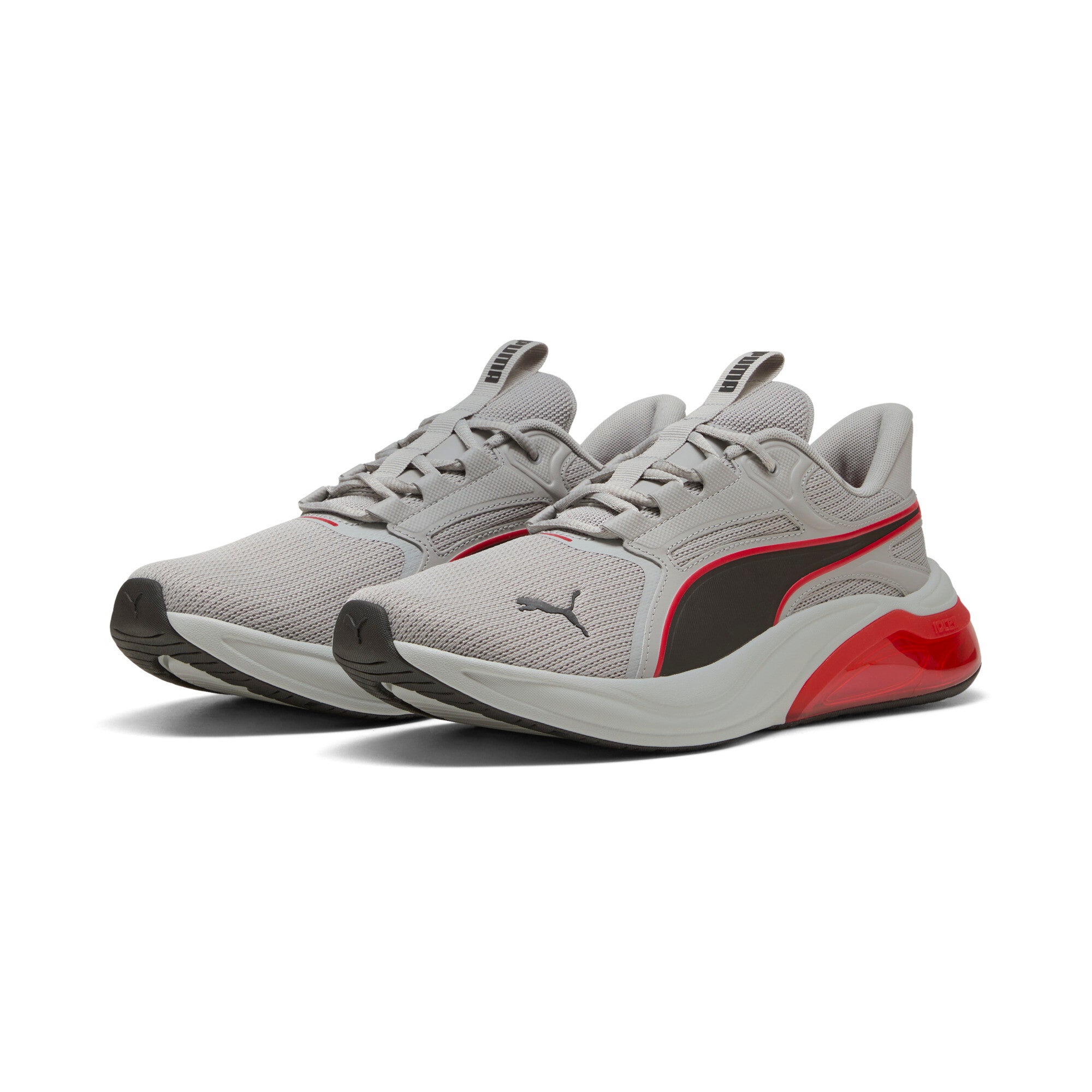 PUMA cell thrill dash sneakers unisex in gray echo and for all time red