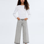 Mango jeans culotte1 in Grey Denim - 99999999_01
