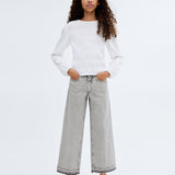Mango jeans culotte1 in Grey Denim - 99999999_01
