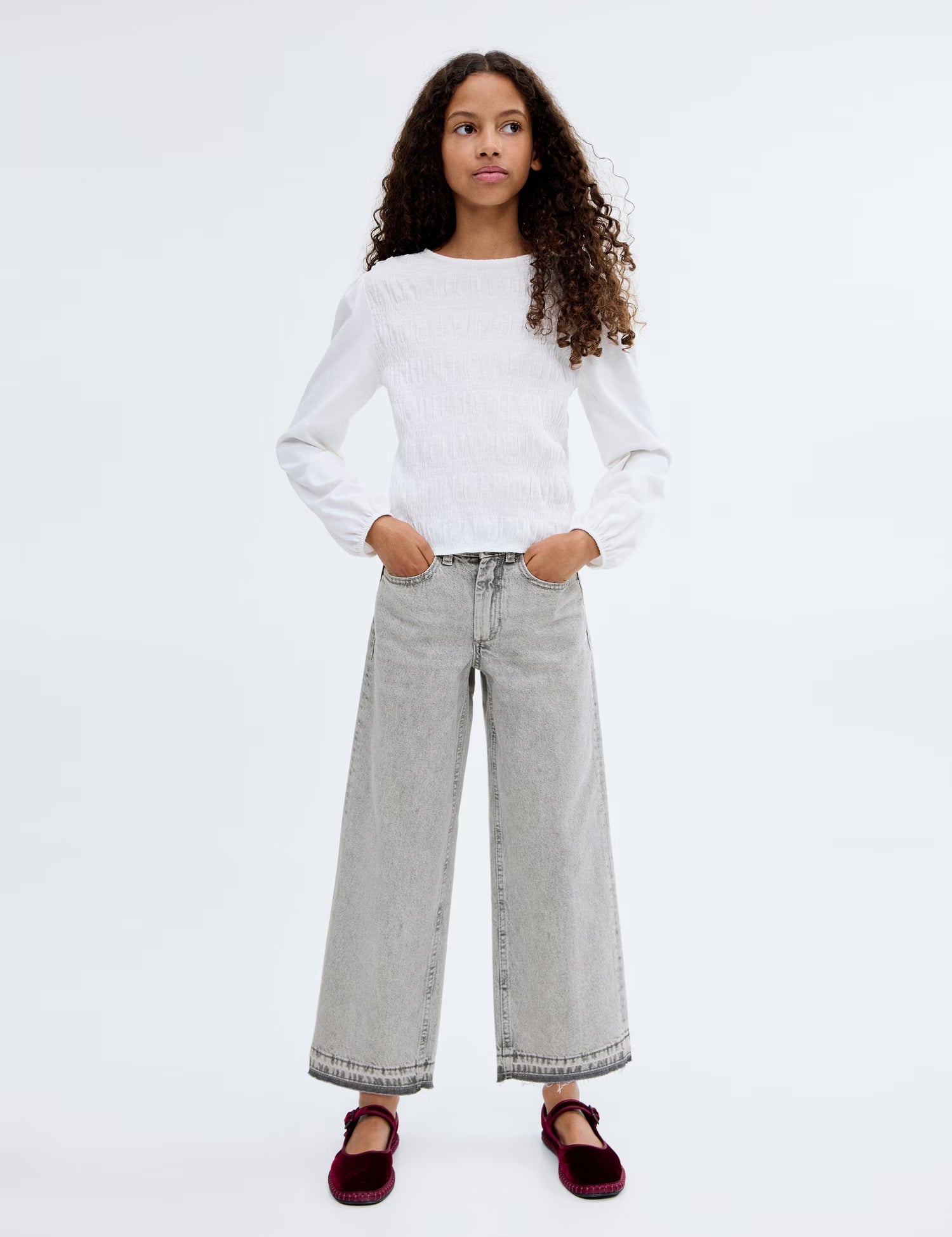 Mango jeans culotte1 in Grey Denim - 99999999_01