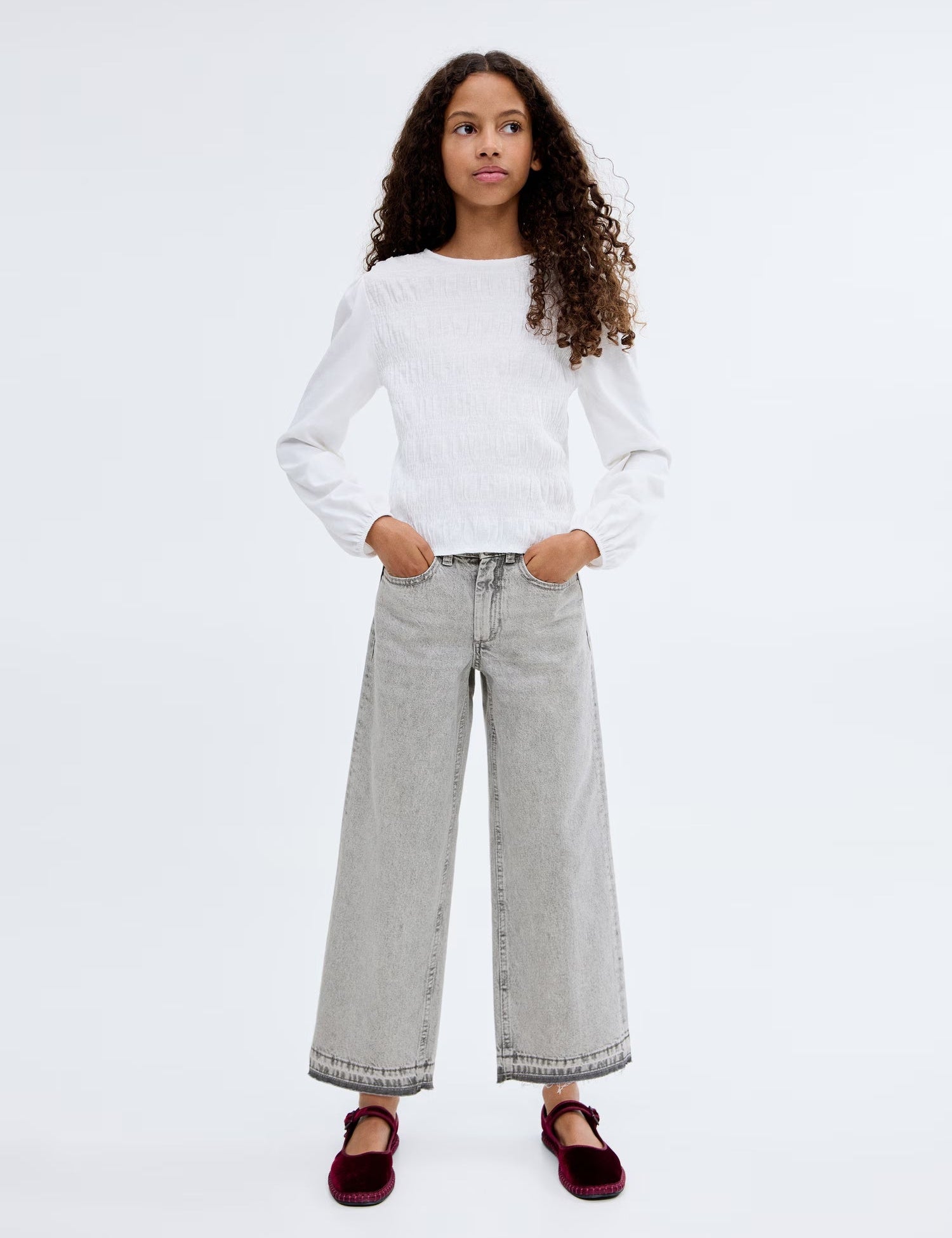 Mango jeans culotte1 in Grey Denim - 99999999_01