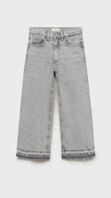 Mango jeans culotte1 in Grey Denim - B