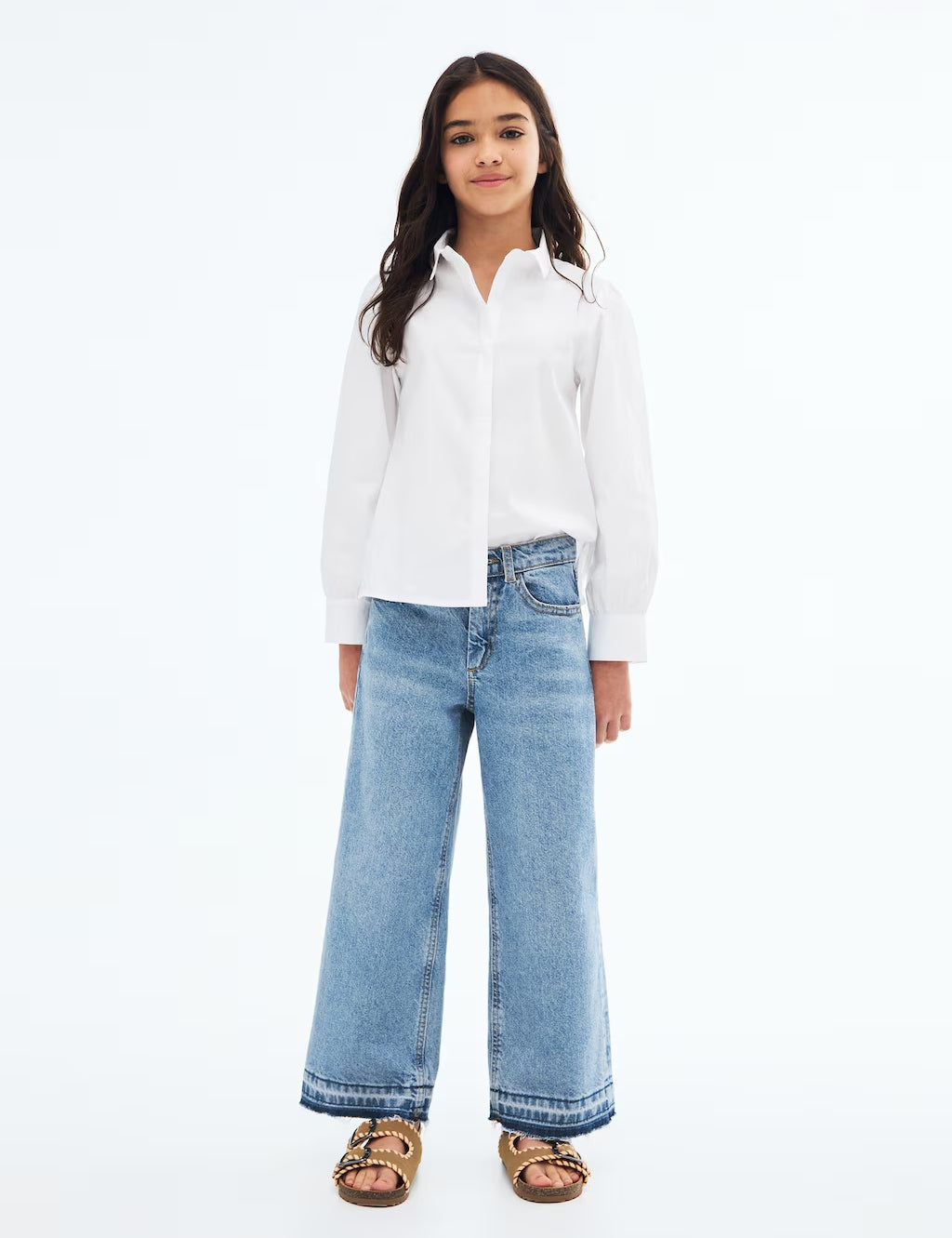 Mango jeans culotte1 in Medium Denim - 99999999_01